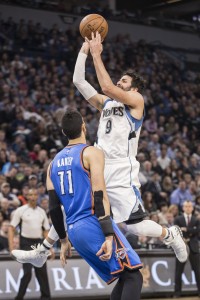 Apr 11, 2017; Minneapolis, MN, USA; Minnesota Timberwolves guard <a rel=