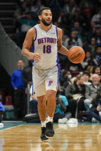 Cory Joseph Detroit Pistons Player-Issued #18 White Jersey from the 2022-23  NBA Season