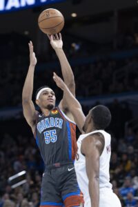 Phoenix Suns forward Darius Bazley (55) during the first half of