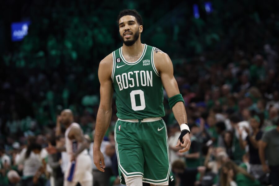 Jayson Tatum - Boston Celtics - Game-Worn City Edition Jersey - Recorded a  25-Point Double-Double - 2023 NBA Playoffs